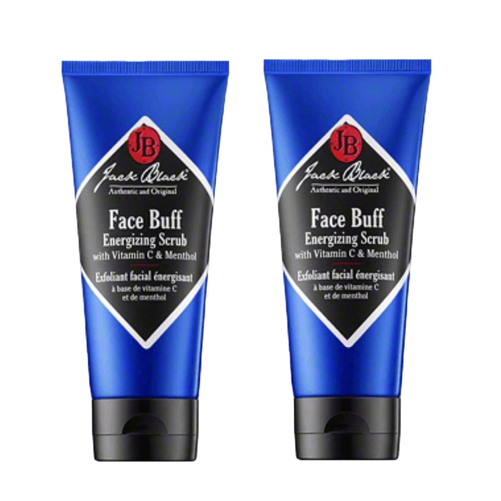 $4❤️‍🔥 Jack Black Face Buff Energizing Face Scrub 2PK 🧼 NEW Exfoliator Mens